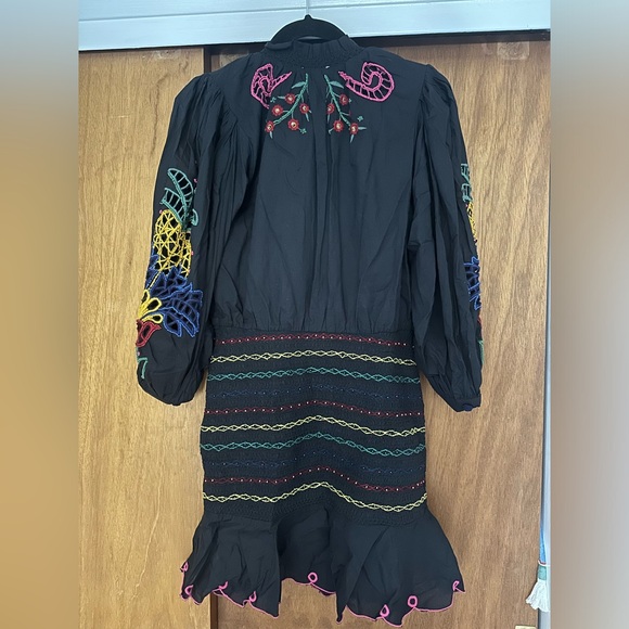 Farm Rio Tropical Embroidered Tapestry Dress - Picture 4 of 6